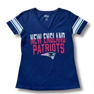 Women's G-III 4Her by Carl Banks Navy New England Patriots T-Shirt • SM • NWOT